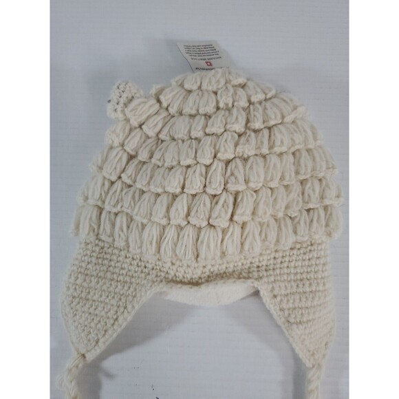 English Heritage Knit‎ Wool Beanie Hat Alpaca Llama Ear Flap Chin Tie Lined Tags - Picture 6 of 6